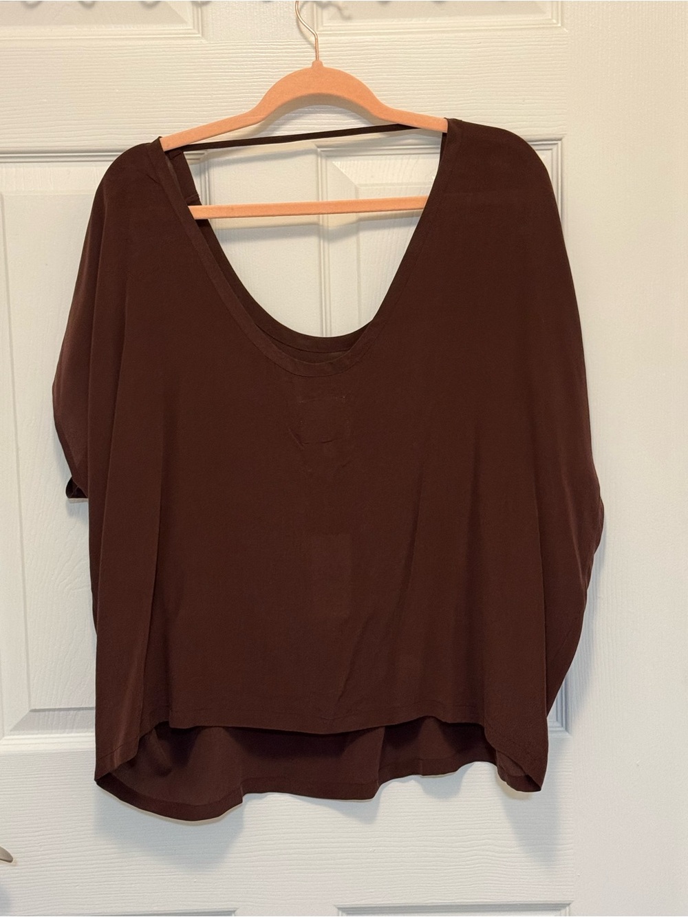 Chaser Scoop Neck Tunic Top - Chocolate Brown